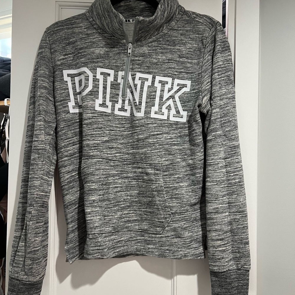 VS PINK quarter zip hoodie size M